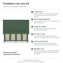 Ver imagem 4 de Kit Smart com Buffet Bend Sextavado Principal Incolar Musgo Metal Preto