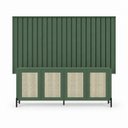 Ver imagem 2 de Kit Smart com Buffet Bend Sextavado Principal Incolar Musgo Metal Preto