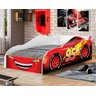 Cama Carro Vermelho Solteiro Menino Menina Mcqueen Relâmpago Moveis House - 2