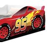 Cama Carro Vermelho Solteiro Menino Menina Mcqueen Relâmpago Moveis House - 4