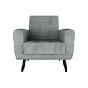 Ver imagem 2 de Poltrona Cadeira Sala Decorativa Recepção Livia Matrix Cinza