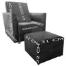 Poltrona Infantil Angel + Puff Cor Estampa Desenho Time Corinthians Beatriz Decor - 2