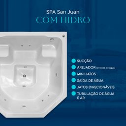 Spa Quadrado San Juan com Hidro em Acrílico - 4