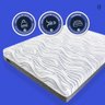 Colchão Casal Sebian Mattress Molas Ensacadas Visco Elástico 138x188 Megalastic Embalagem a Vácuo Memórias Sebian - 7