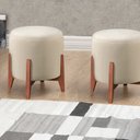 Ver imagem 2 de Puff Banqueta Madeira Maciça Thor Luxo