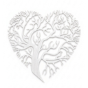 Ver imagem 1 de Escultura de Parede Árvore da Vida Coração Mdf Vazado Decoração Sala Quarto Casal