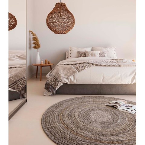 Tapete Prata Lotus 2,00 Redondo - Tapetes Via Star