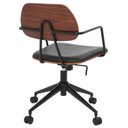 Ver imagem 7 de Kit com 4 Cadeiras Office com Relex em Aço Carbono e Couro Ecologico Dijon Preto