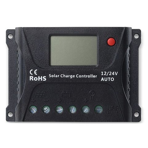 Controlador de Carga Solar 10A PWM SR-HP2410 12V / 24V - SRNE
