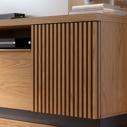 Estante Home Theater para TV até 70 Pol. 210cm Niterói Freijó/Off White/Preto Fosco - Colibri - 7