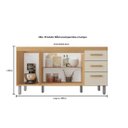 Ver imagem 3 de Balcão Gabinete de Pia Aurora 160cm Freijó/Off White s/ Tampo 3 Portas 3 Gavetas - Nathan