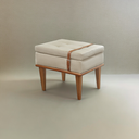 Ver imagem 1 de Puff Banqueta Madeira Maciça Londres Luxo