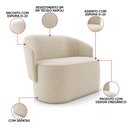 Ver imagem 3 de Namoradeira com 2 Poltronas e Puff Orgânico Malu Max Napoli Impermeável M11 - D’Rossi