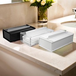 Toalheiro Porta Papel Toalha Interfolha em Acrílico Branco 4mm - 3