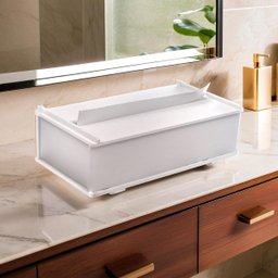 Toalheiro Porta Papel Toalha Interfolha em Acrílico Branco 4mm - 2