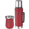 Kit Chimarrão Tereré Cuia 236ml E Garrafa Térmica Classic 950ml Stanley Vermelho - 1