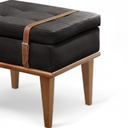 Ver imagem 4 de Puff Banqueta Madeira Maciça Londres Luxo