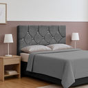 Ver imagem 1 de Cabeceira Casal 1.60 Queen Maju Luxo Suede:Chumbo