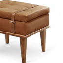 Ver imagem 4 de Puff Banqueta Madeira Maciça Londres Luxo