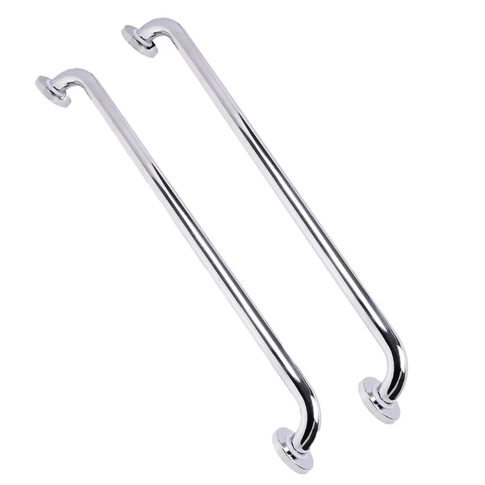 Alça Barra Apoio 70cm Inox Kit 3 Uni Acessibilidade Criança Idoso Gestante Anti Queda Resistente Seg - 1