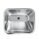 Ver imagem 2 de Tanque Lavanderia Aço Inox 201 Belcca 50x45cm com Válvula e Sifão - Tl201-01