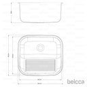 Ver imagem 6 de Tanque Lavanderia Aço Inox 201 Belcca 50x45cm com Válvula e Sifão - Tl201-01