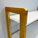 Ver imagem 4 de Estante Linea Ample 6 Prateleiras Madeira Pinus 100cm Branco e Nozes Artfactory Design