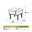 Ver imagem 3 de Puff Banqueta Madeira Maciça Londres Luxo