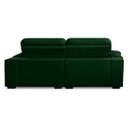 Ver imagem 5 de Sofa Retratil Reclinavel 2 Lugares 1,80m Crystal Veludo Verde Lansofbr