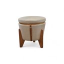 Ver imagem 6 de Puff Banqueta Fênix Baú Mesa Design Moderno Bege
