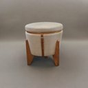 Ver mais imagens de Puff Banqueta Fênix Baú Mesa Design Moderno Bege
