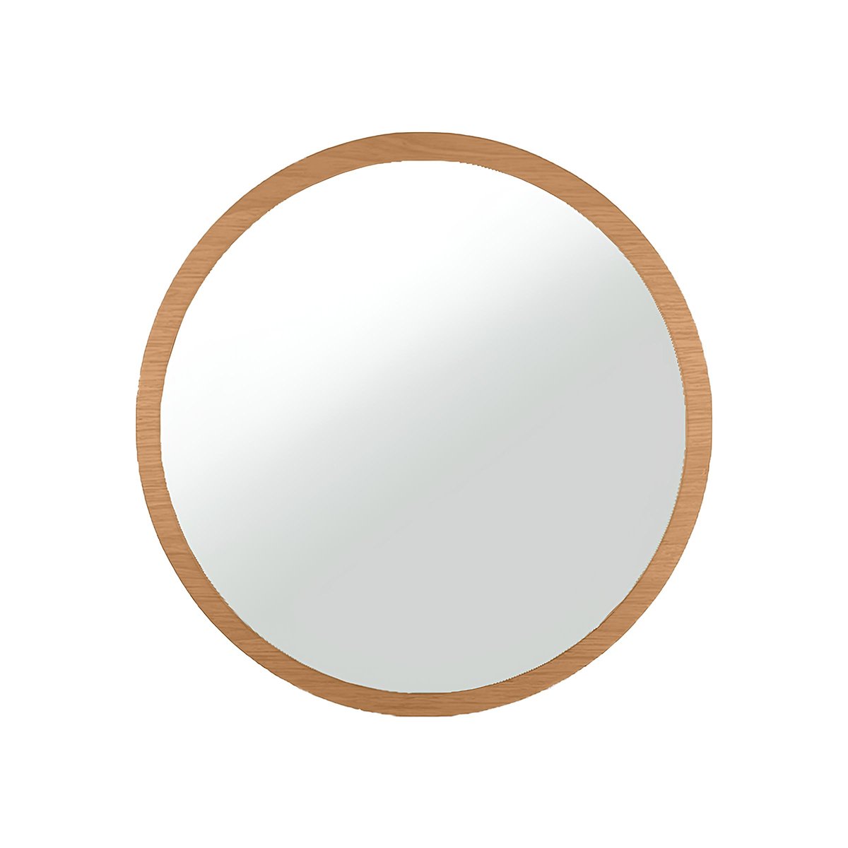 Espelho Redondo de Parede Estilo Minimalista 80 Cm - Moema - Mel - 7