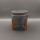 Ver mais imagens de Puff Banqueta Fênix Baú Mesa Design Moderno Cinza