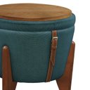 Ver imagem 4 de Puff Banqueta Fênix Baú Mesa Design Moderno Azul