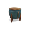 Ver imagem 1 de Puff Banqueta Fênix Baú Mesa Design Moderno Azul