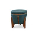Ver imagem 6 de Puff Banqueta Fênix Baú Mesa Design Moderno Azul