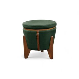 Puff Banqueta Fênix Baú Mesa Design Moderno Verde - 6 Puff Banqueta Fênix Baú Mesa Design Moderno Verde - 6