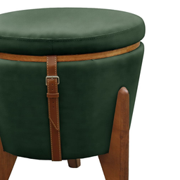 Puff Banqueta Fênix Baú Mesa Design Moderno Verde - 5 Puff Banqueta Fênix Baú Mesa Design Moderno Verde - 5
