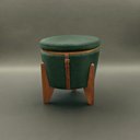 Ver mais imagens de Puff Banqueta Fênix Baú Mesa Design Moderno Verde