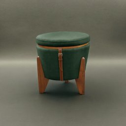 Puff Banqueta Fênix Baú Mesa Design Moderno Verde - 8 Puff Banqueta Fênix Baú Mesa Design Moderno Verde - 8