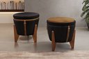 Ver imagem 1 de Puff Banqueta Fênix Baú Mesa Design Moderno Preto