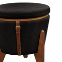 Ver imagem 5 de Puff Banqueta Fênix Baú Mesa Design Moderno Preto