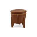 Ver imagem 6 de Puff Banqueta Fênix Baú Mesa Design Moderno Marrom Caramelo