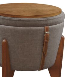 Puff Banqueta Fênix Baú Mesa Design Moderno - 4