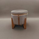 Ver mais imagens de Puff Banqueta Fênix Baú Mesa Design Moderno Marrom Cappuccino