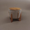 Ver imagem 7 de Puff Banqueta Fênix Baú Mesa Design Moderno Marrom Cappuccino