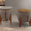 Ver imagem 2 de Puff Banqueta Fênix Baú Mesa Design Moderno