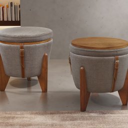 Puff Banqueta Fênix Baú Mesa Design Moderno - 2