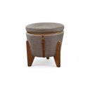 Ver imagem 6 de Puff Banqueta Fênix Baú Mesa Design Moderno Marrom Cappuccino