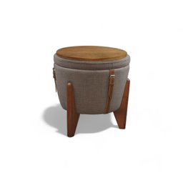 Puff Banqueta Fênix Baú Mesa Design Moderno - 1